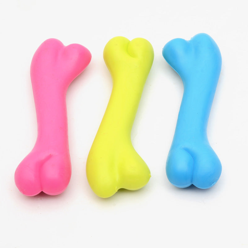 Rubber Bite Resistant Toys, High Quality Dog Bone Type