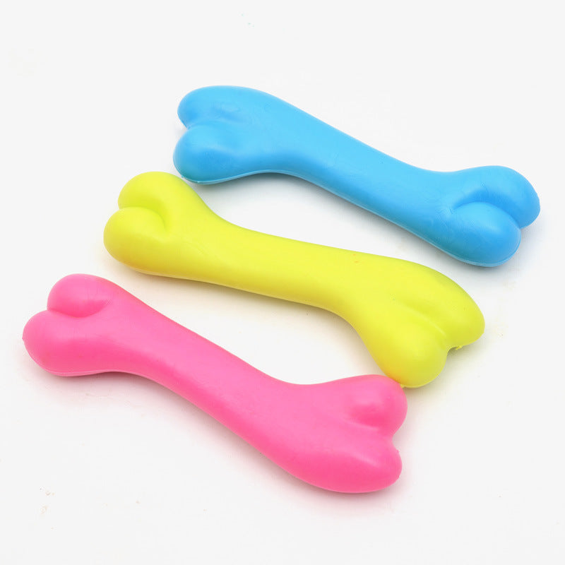 Rubber Bite Resistant Toys, High Quality Dog Bone Type