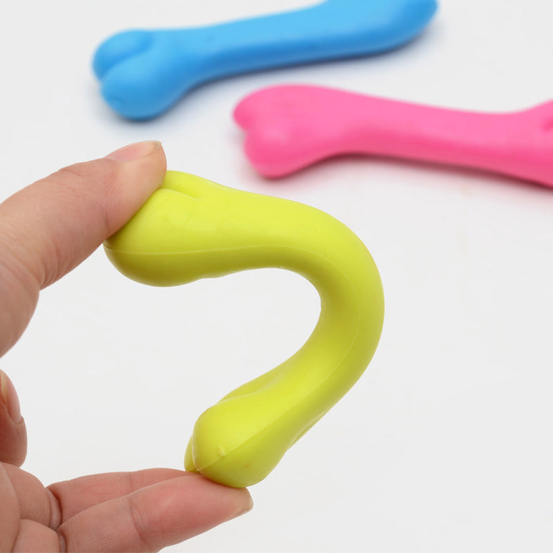 Rubber Bite Resistant Toys, High Quality Dog Bone Type