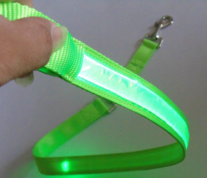 LED fiber optic reflective rope