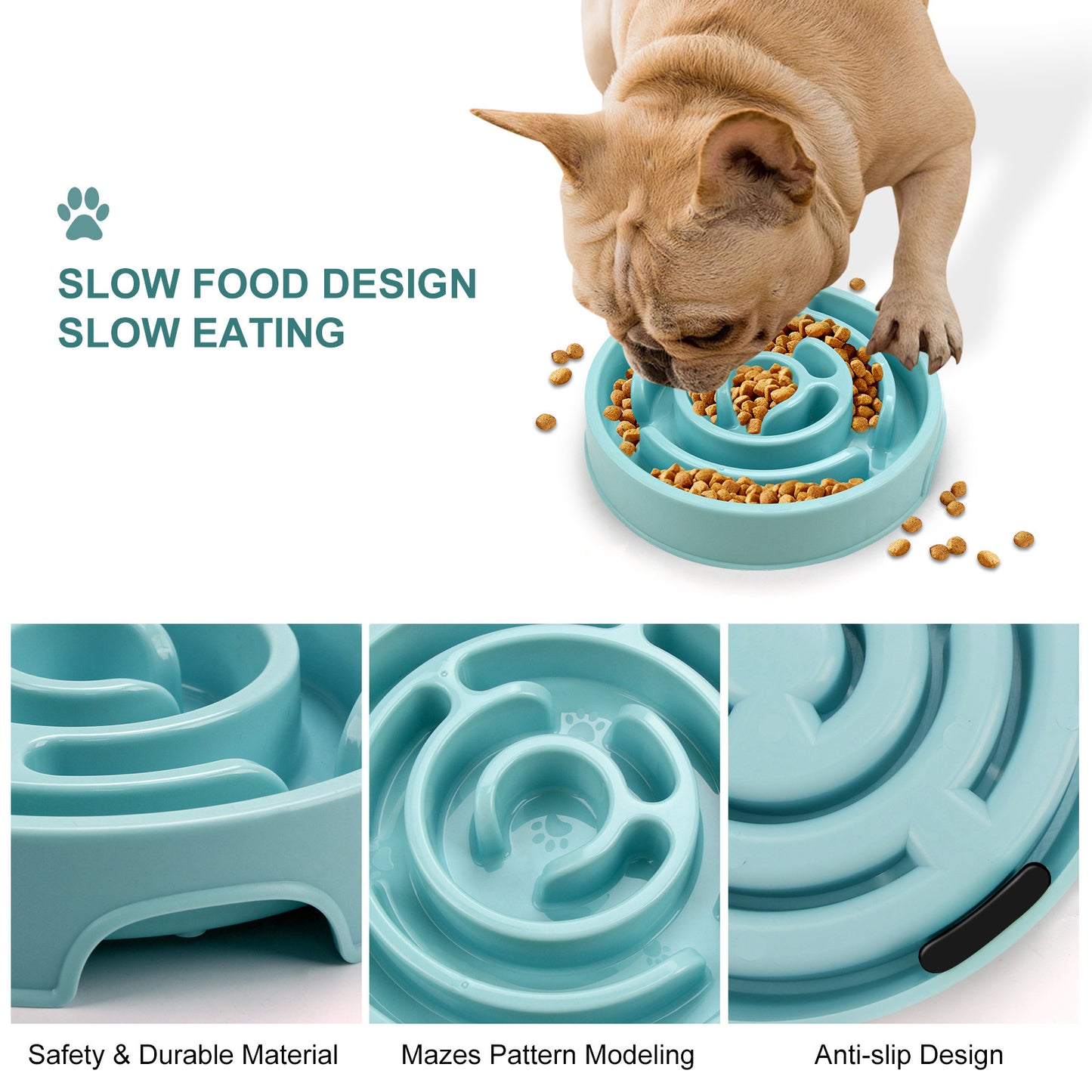 Slow Feeder Bowls Silicone Puzzle Feeder Bowl