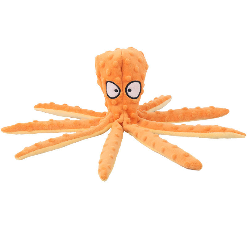 Eco-friendly New Design Pet Plush Octopus Cat Dog Toy