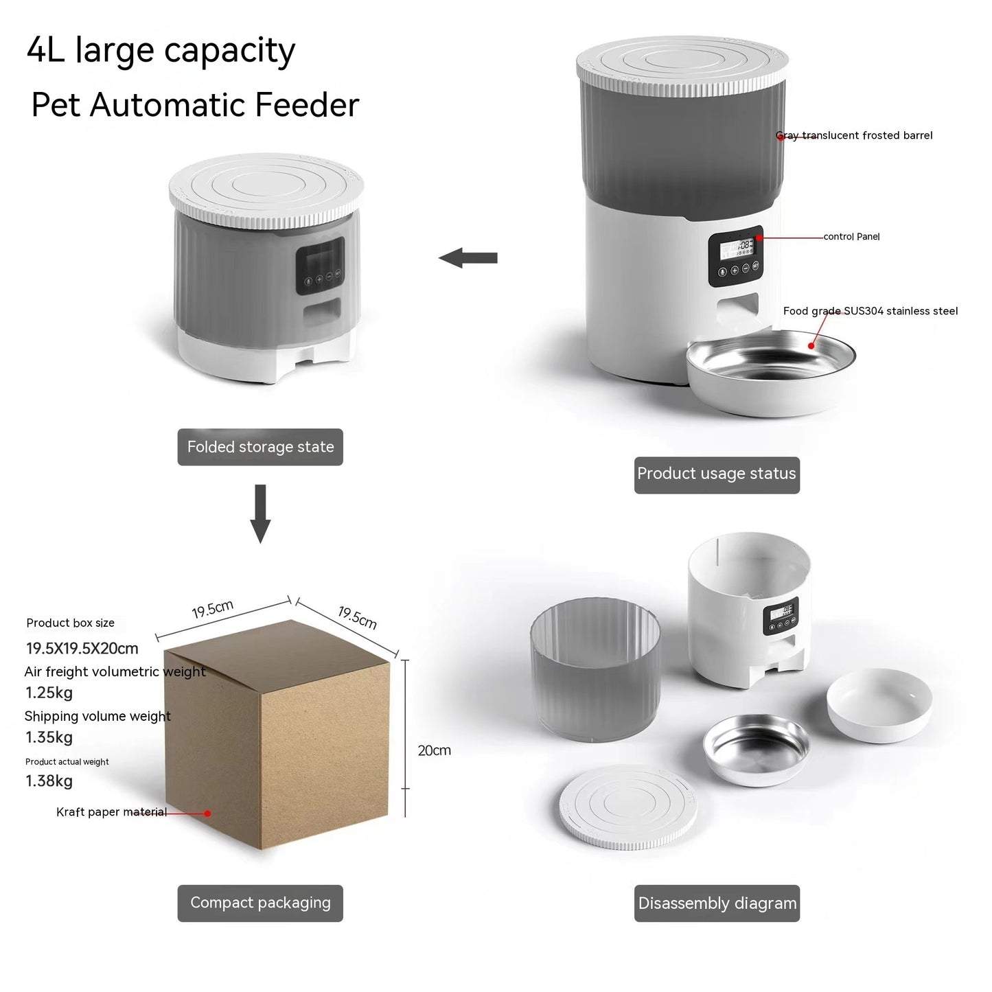 Cat And Dog Smart Automatic Pet Feeder