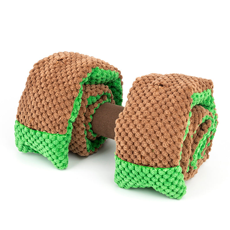 Puzzle Plush Dumbbell Snuffle Toys