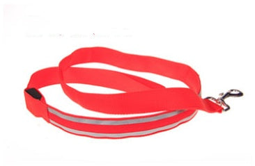 LED fiber optic reflective rope